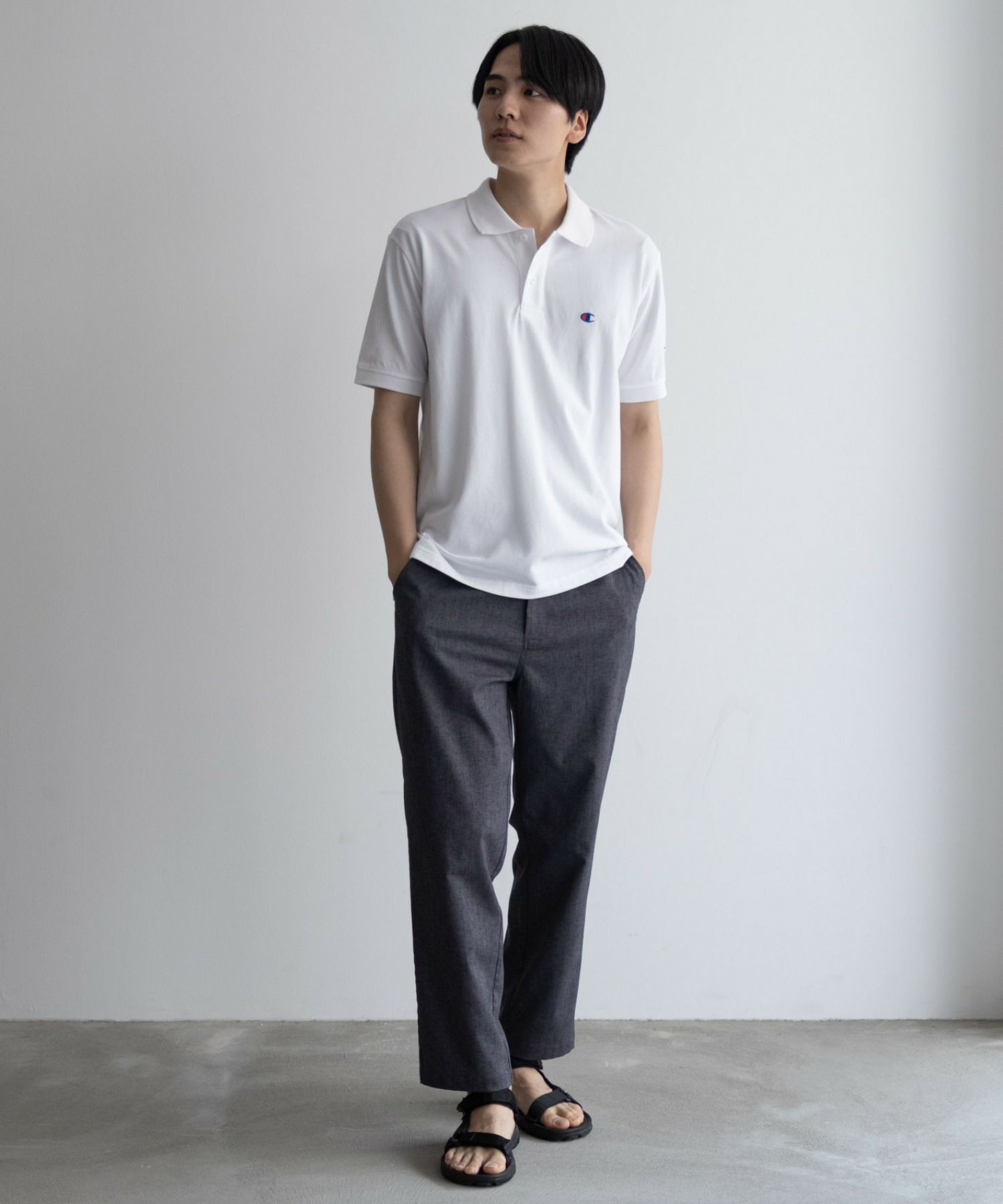 Champion ワンポイントポロシャツ メンズ
