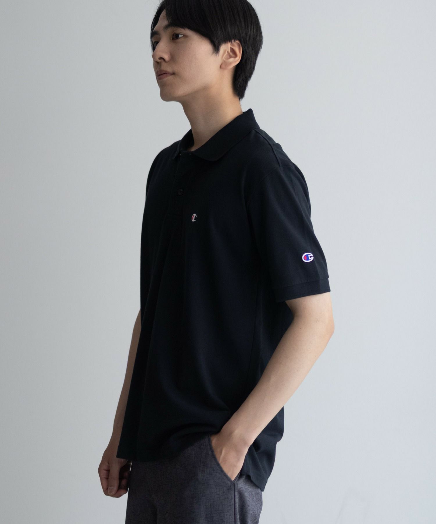 Champion ワンポイントポロシャツ メンズ