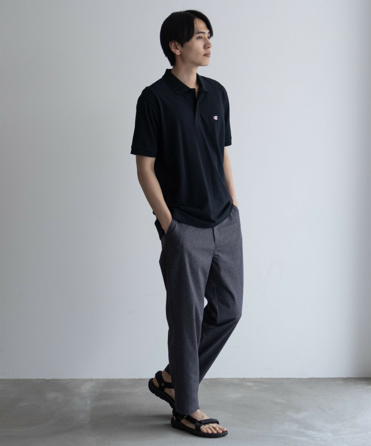 Champion ワンポイントポロシャツ メンズ