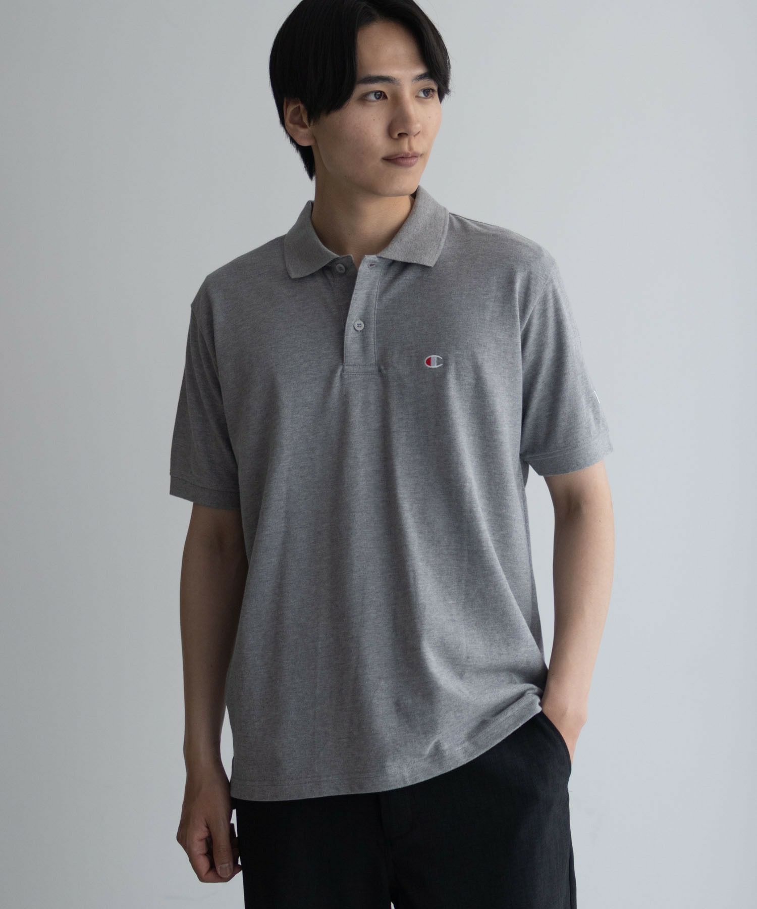 Champion ワンポイントポロシャツ メンズ
