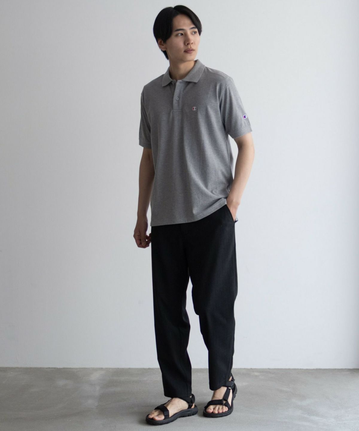 Champion ワンポイントポロシャツ メンズ