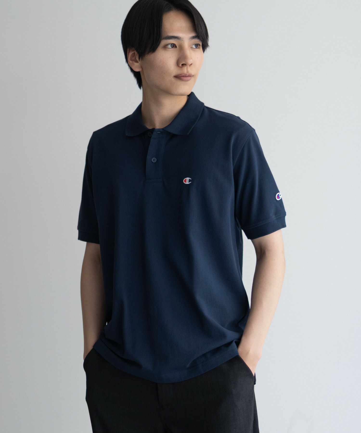 Champion ワンポイントポロシャツ メンズ