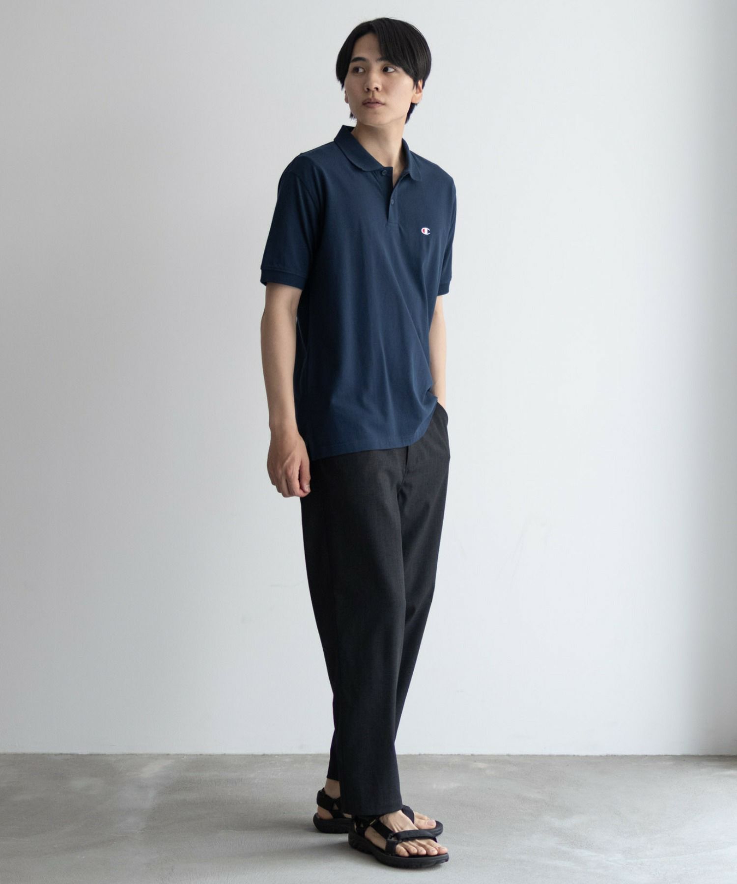 Champion ワンポイントポロシャツ メンズ