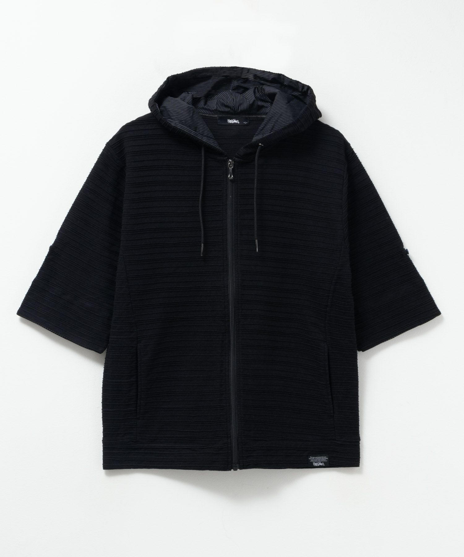 MOSSIMO ロールアップ6分袖パーカー メンズ