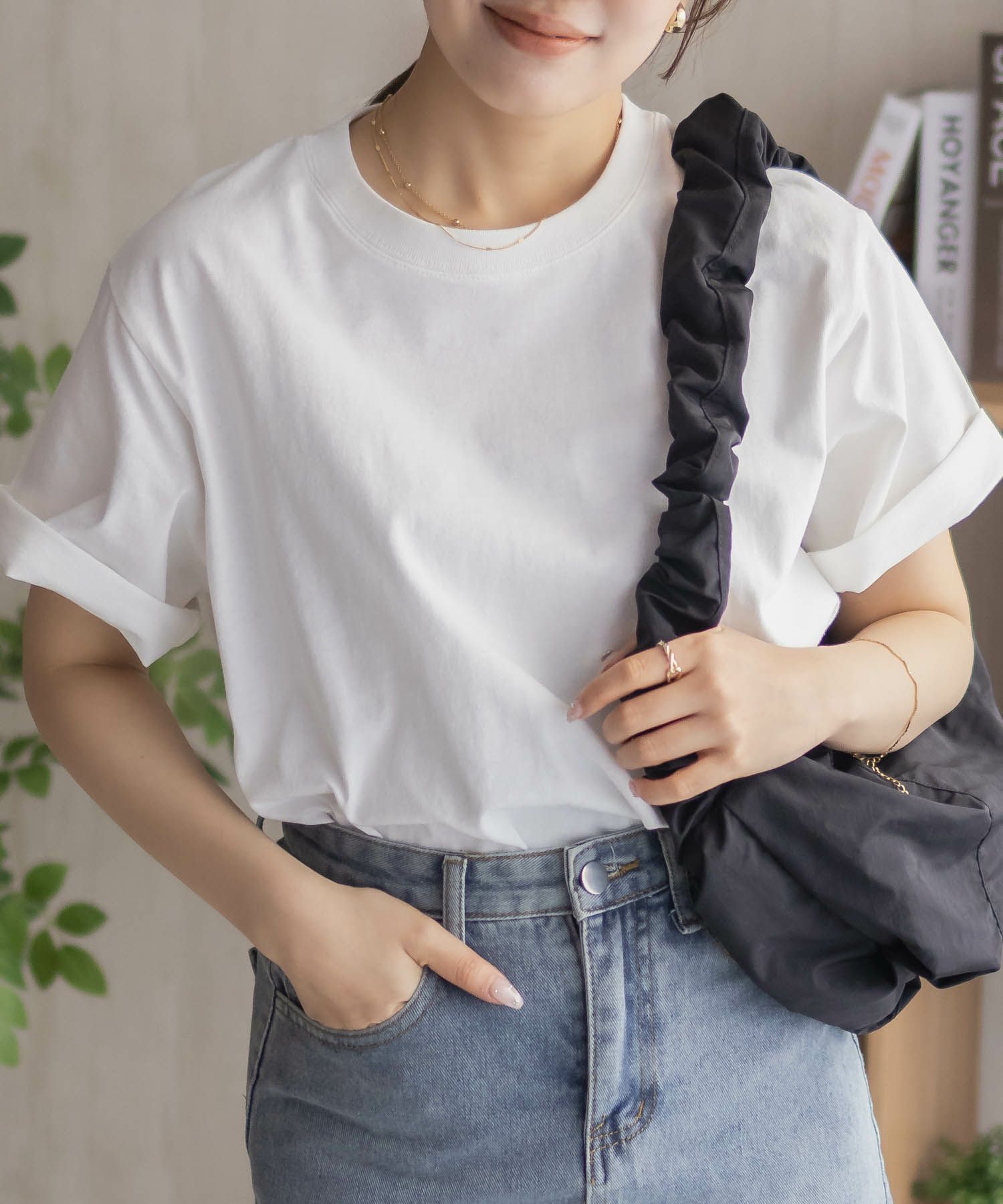 nAvy エブリーT ベーシックルーズTシャツ レディース メール便 対応商品商品画像-2