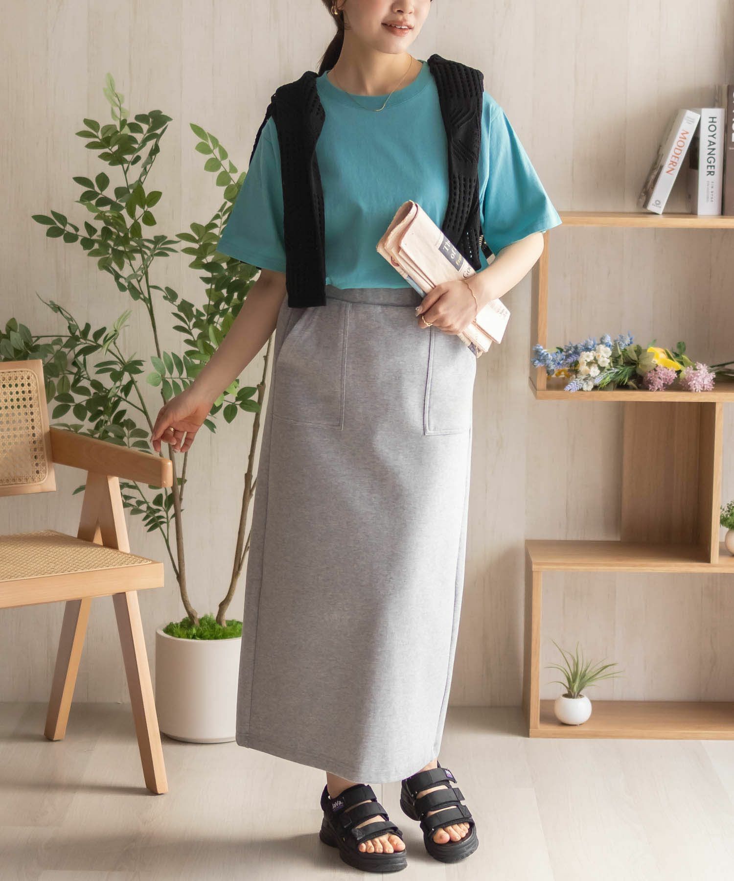 nAvy ベーシックルーズTシャツ レディース ネコポス 対応商品