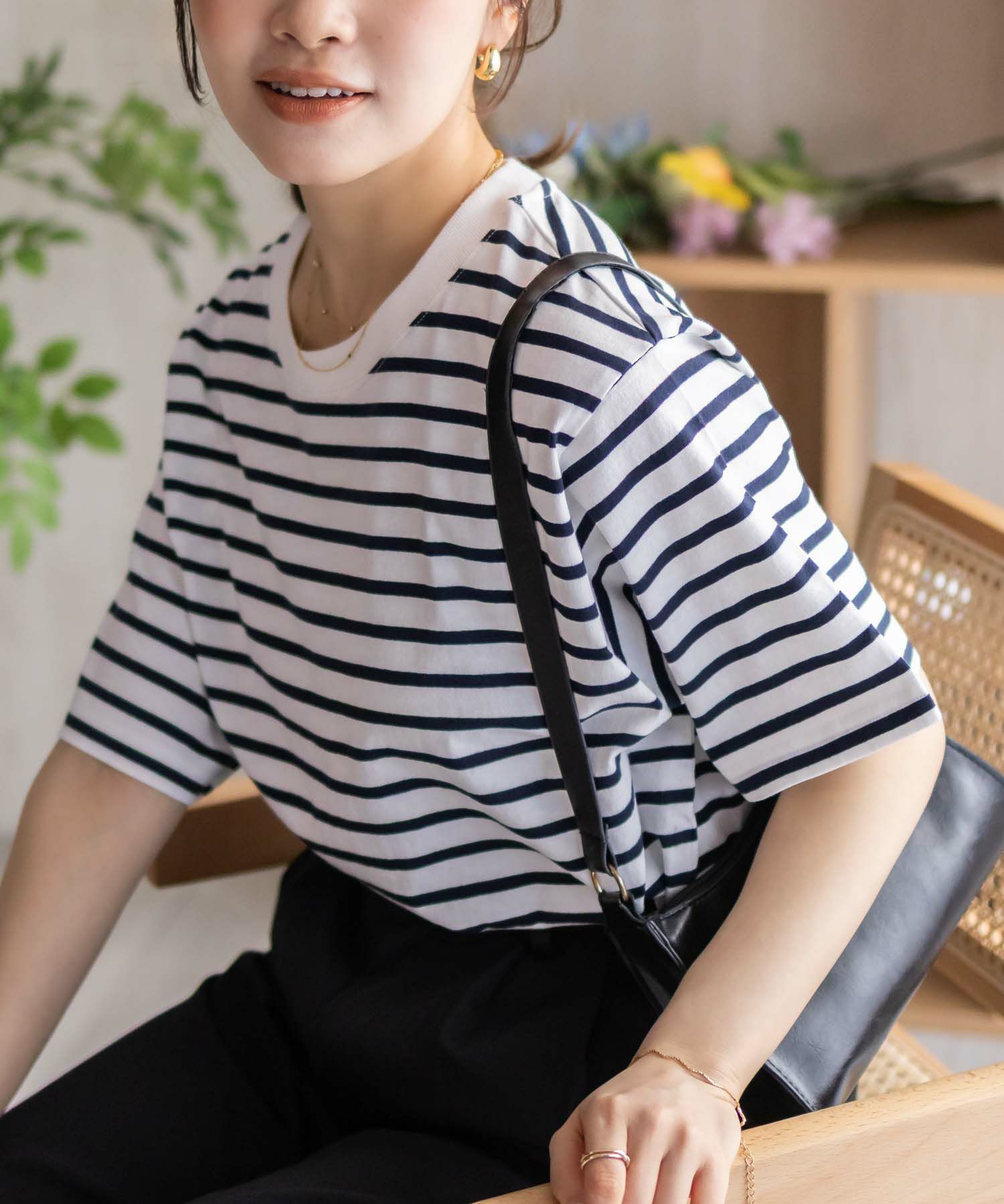 nAvy エブリーT ベーシックルーズTシャツ レディース メール便 対応商品商品画像-14