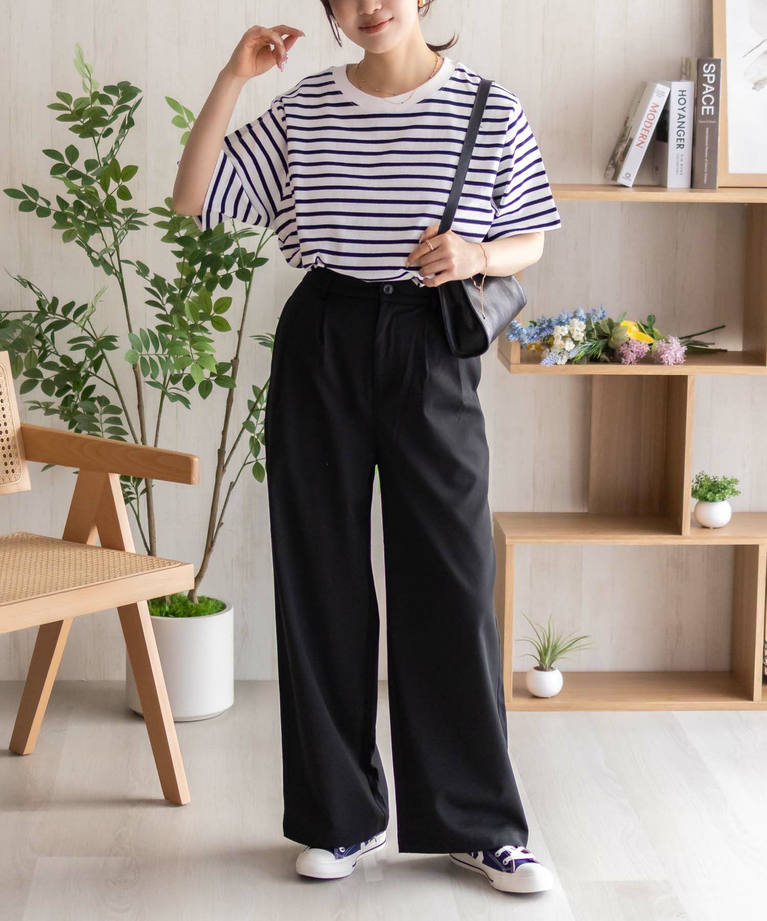 nAvy ベーシックルーズTシャツ レディース ネコポス 対応商品