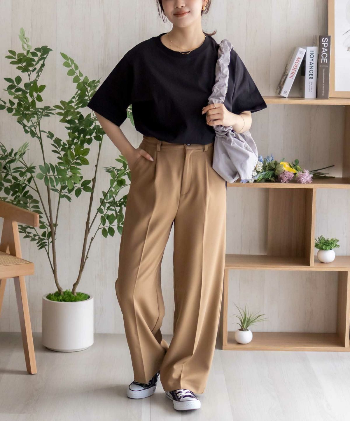 nAvy ベーシックルーズTシャツ レディース ネコポス 対応商品