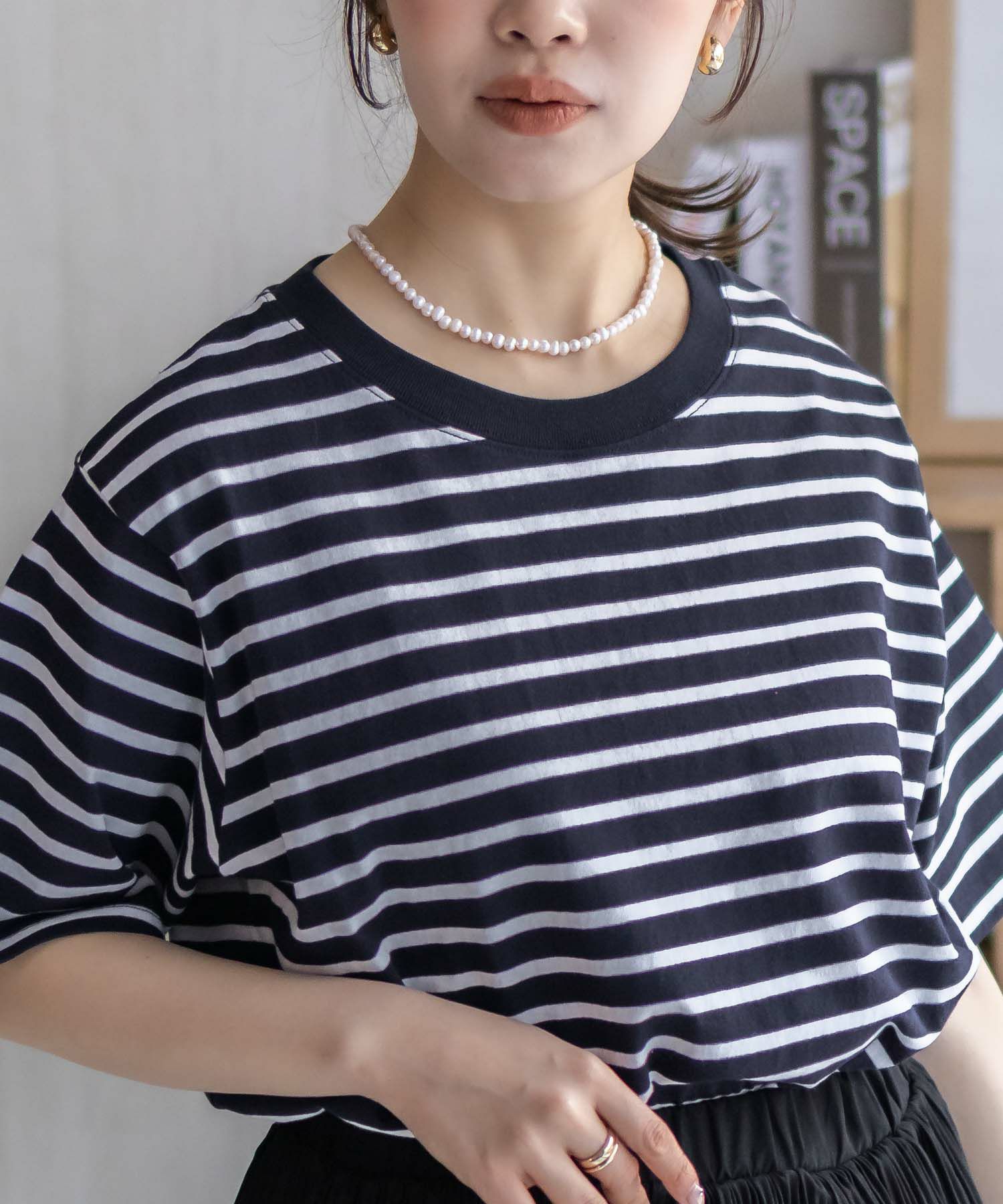 nAvy エブリーT ベーシックルーズTシャツ レディース メール便 対応商品商品サムネイル-22