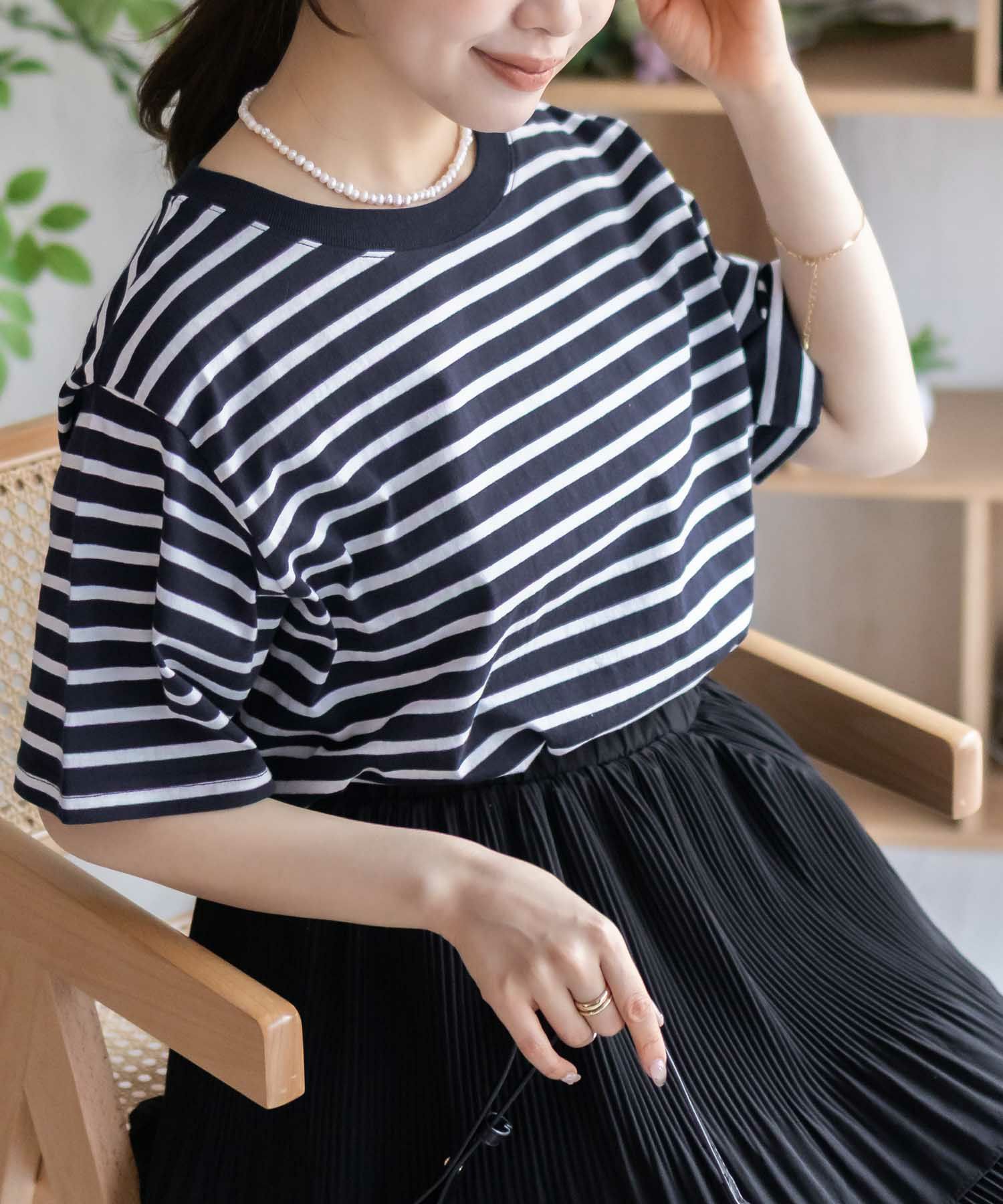 nAvy エブリーT ベーシックルーズTシャツ レディース メール便 対応商品商品サムネイル-23