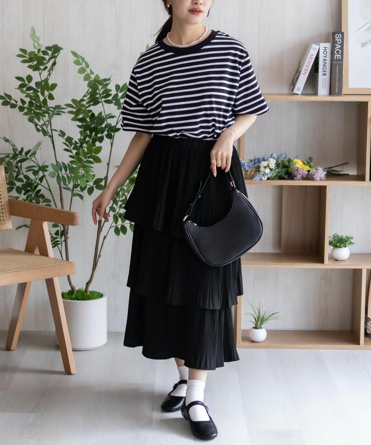 nAvy エブリーT ベーシックルーズTシャツ レディース メール便 対応商品商品画像-24