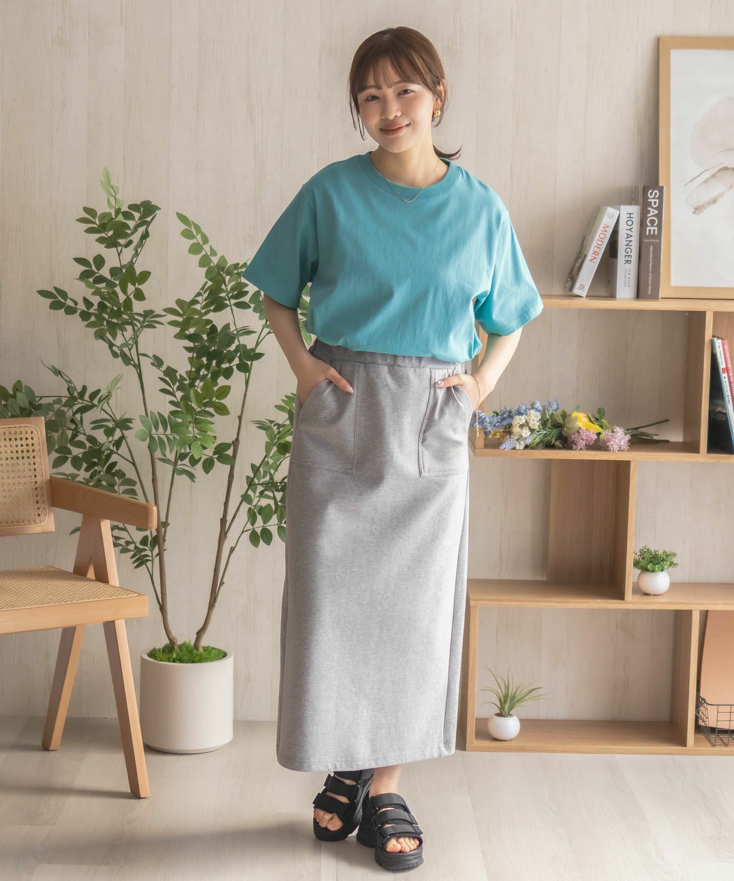 nAvy エブリーT ベーシックルーズTシャツ レディース メール便 対応商品商品画像-35
