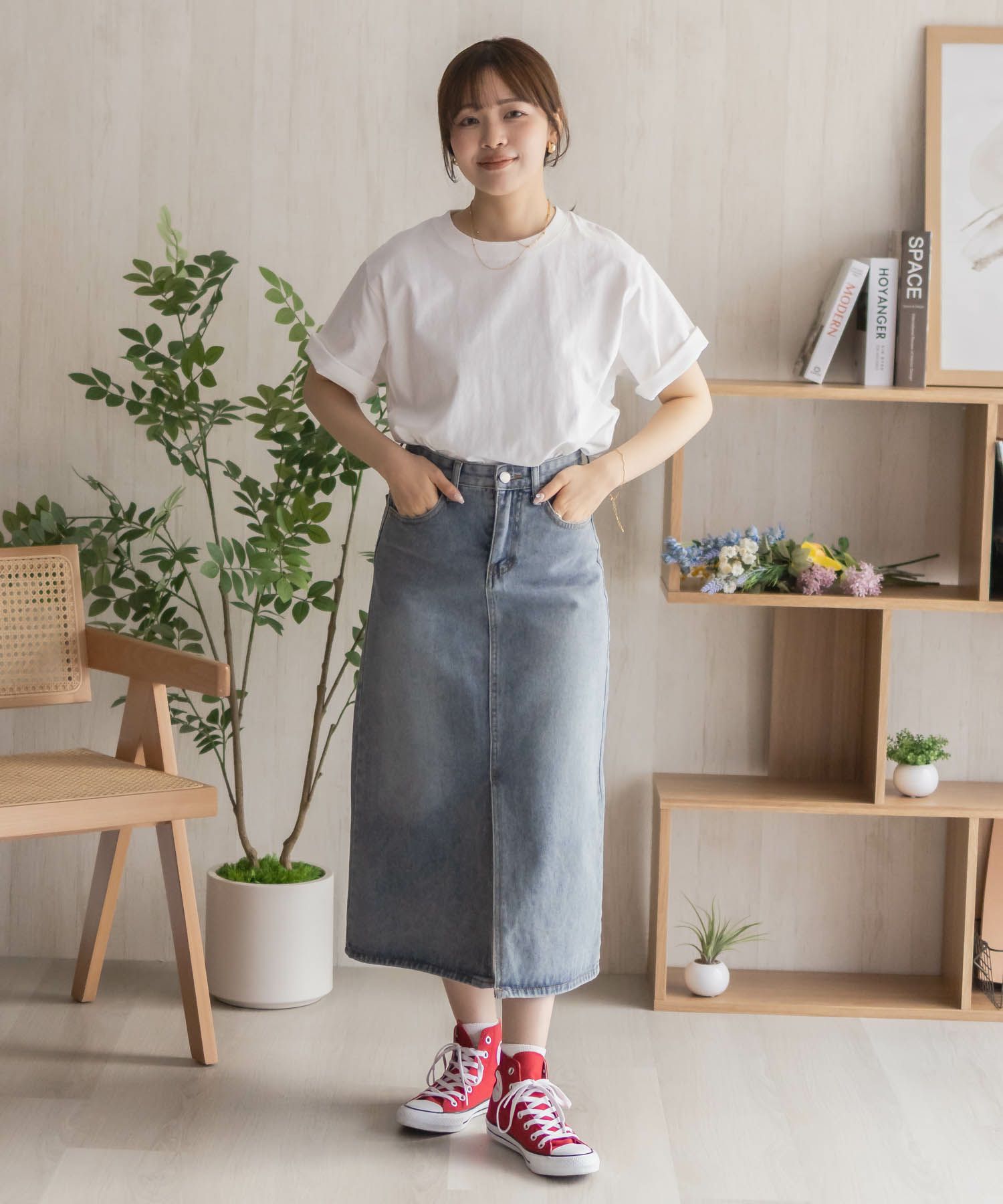 nAvy エブリーT ベーシックルーズTシャツ レディース メール便 対応商品商品画像-36