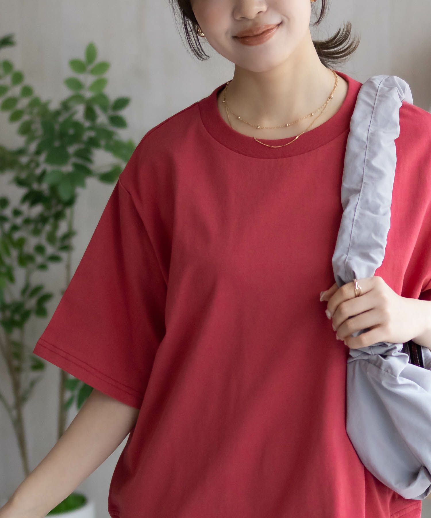 nAvy 裾リブTシャツ レディース ネコポス 対応商品