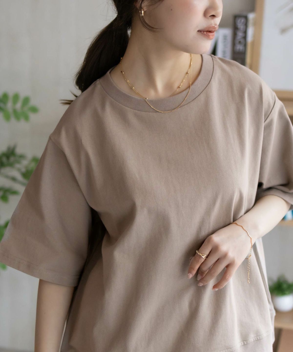 nAvy 裾リブTシャツ レディース ネコポス 対応商品