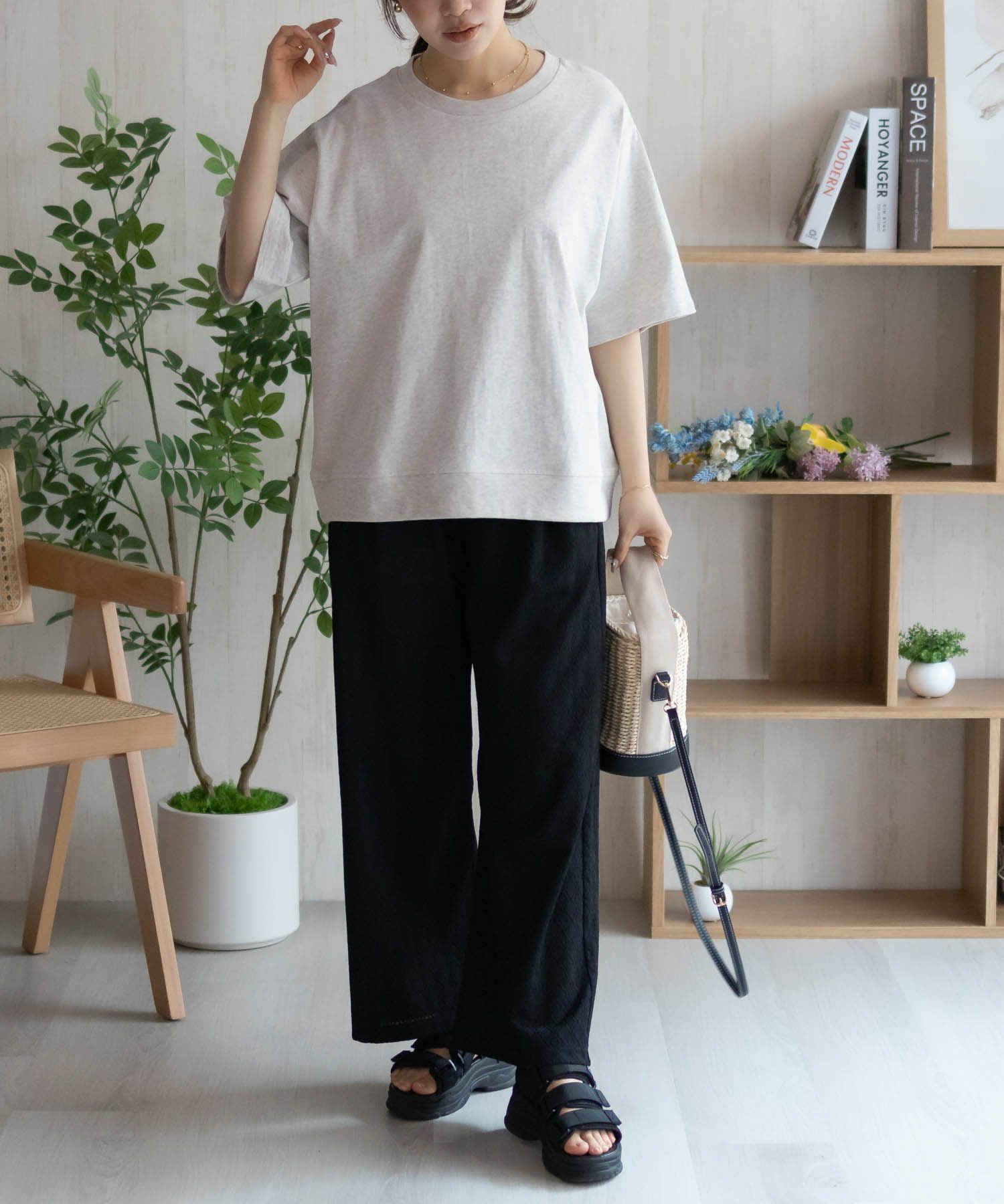 nAvy エブリーT 裾リブTシャツ レディース メール便 対応商品商品サムネイル-16