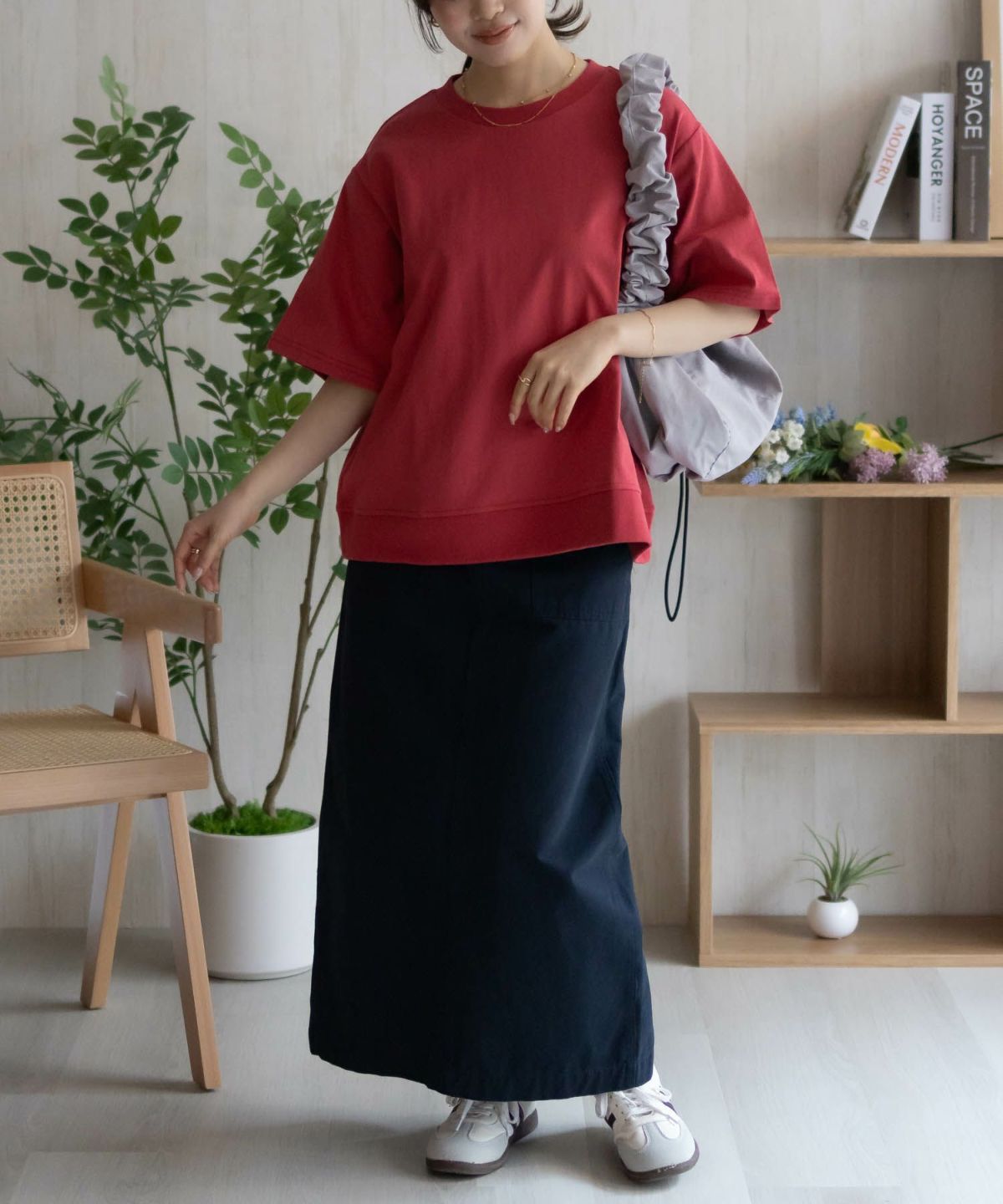 nAvy 裾リブTシャツ レディース ネコポス 対応商品