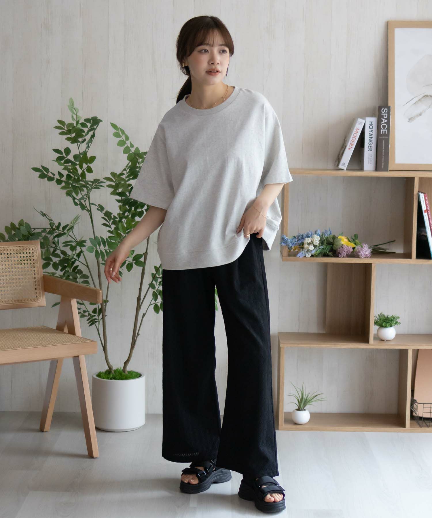 nAvy エブリーT 裾リブTシャツ レディース メール便 対応商品商品サムネイル-36