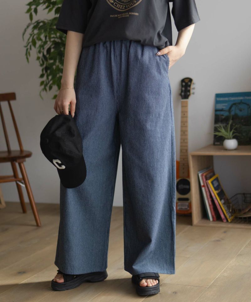 nAvy  毎日はきたくなるデニム「マイデニ」 イージーワイドパンツ レディース商品画像-5