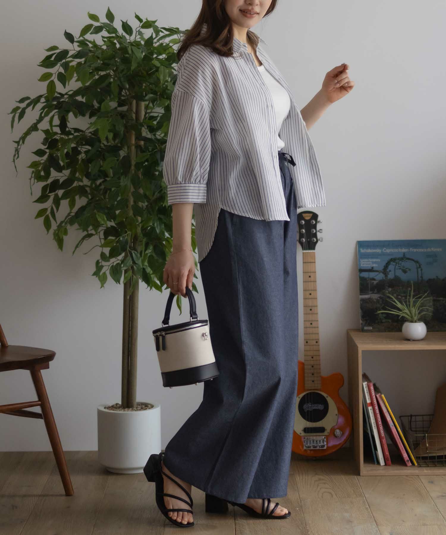 nAvy 毎日はきたくなるデニム「マイデニ」 イージーワイドパンツ レディース商品画像-13