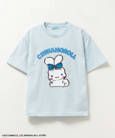 サンリオキャラクターズ シナモロール スパンコールTシャツ キッズ ネコポス 対応商品