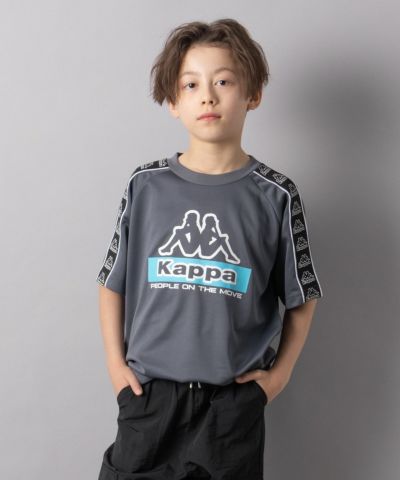 [値下げ]KAPPA  肩テープTシャツ キッズ ネコポス 対応商品