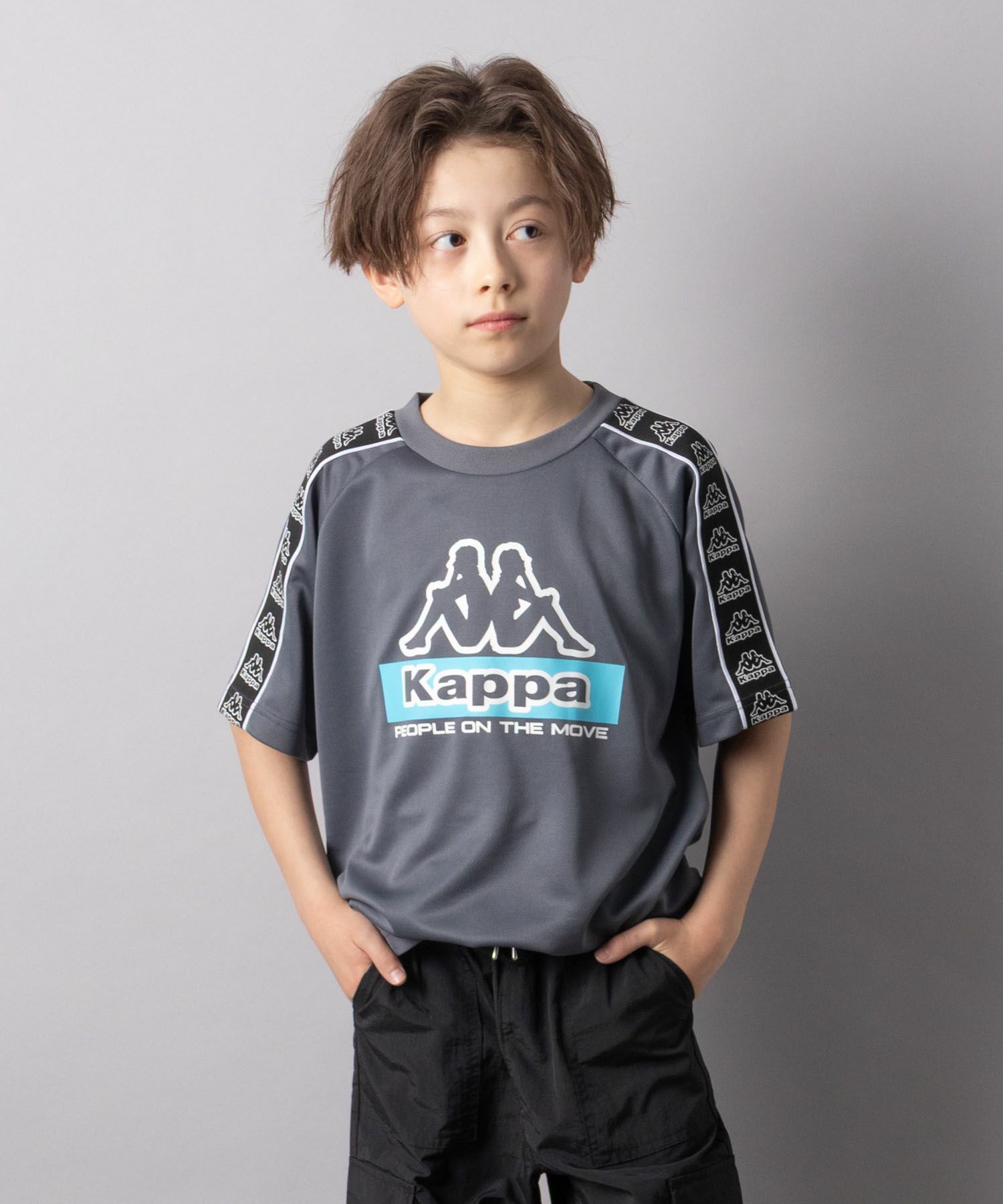 KAPPA 肩テープTシャツ キッズ ネコポス 対応商品