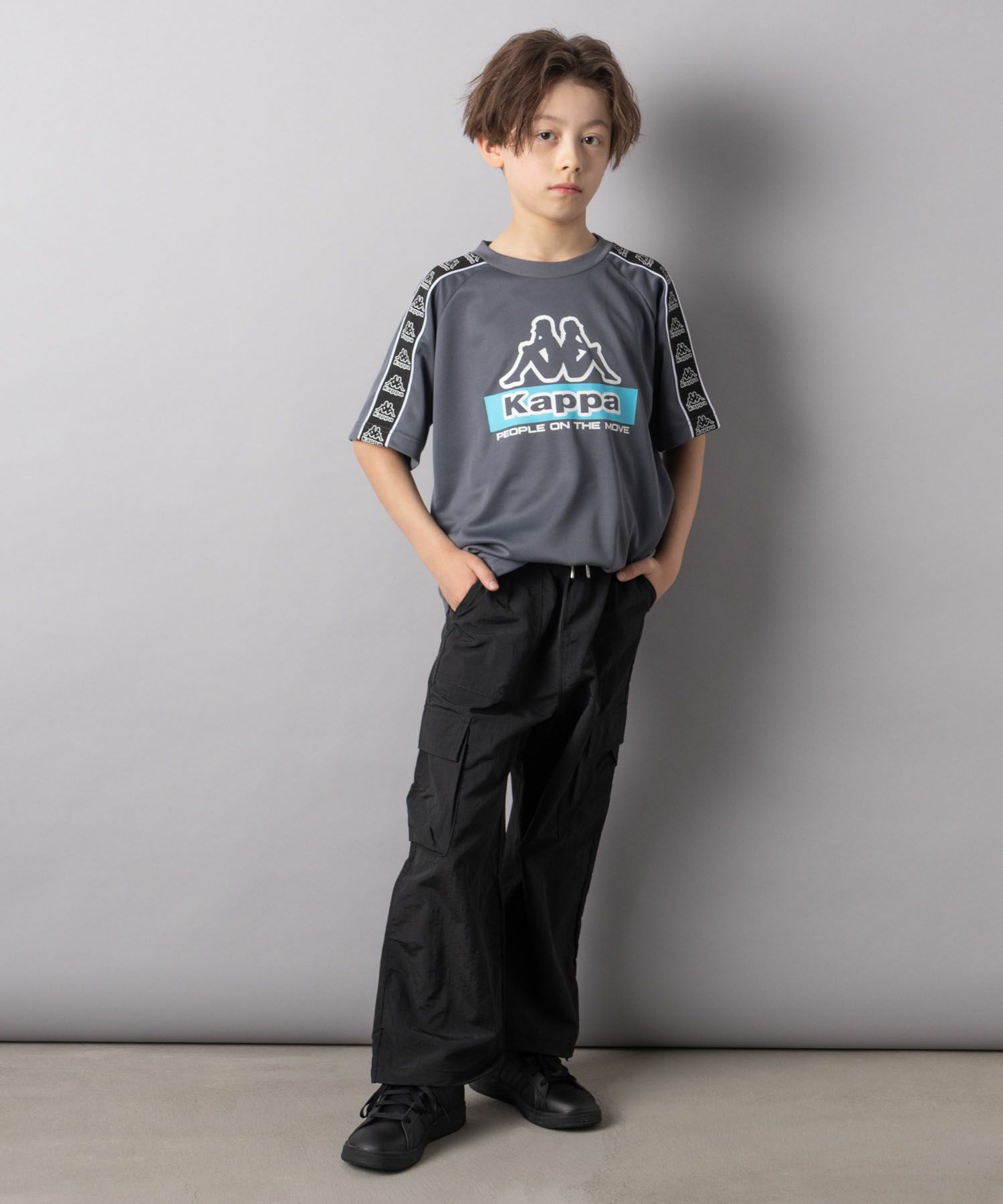 KAPPA  肩テープTシャツ キッズ メール便 対応商品商品画像-3