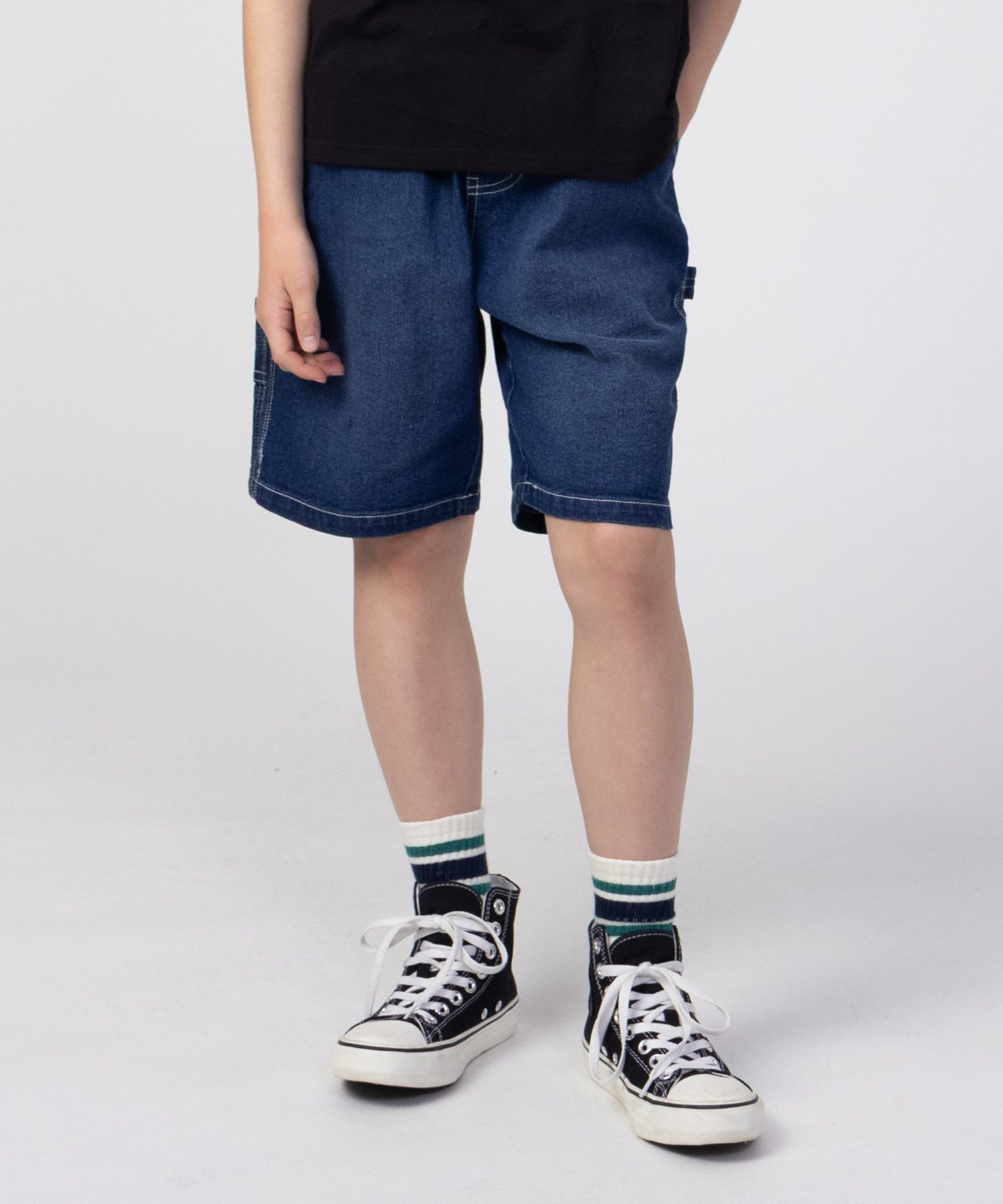 NAVY デニムペインターショートパンツ キッズ