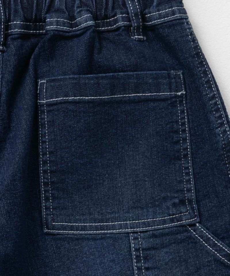 NAVY のびるモン ストレッチデニム ペインターショートパンツ キッズ