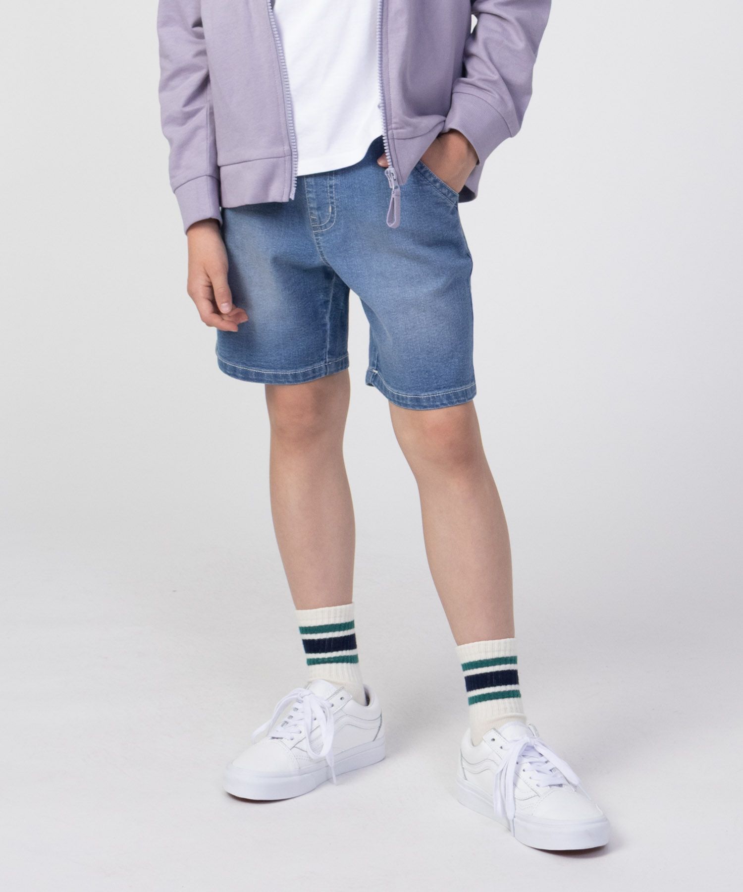 NAVY のびるモン  ドロスト ストレッチデニムパンツ キッズ商品画像-1