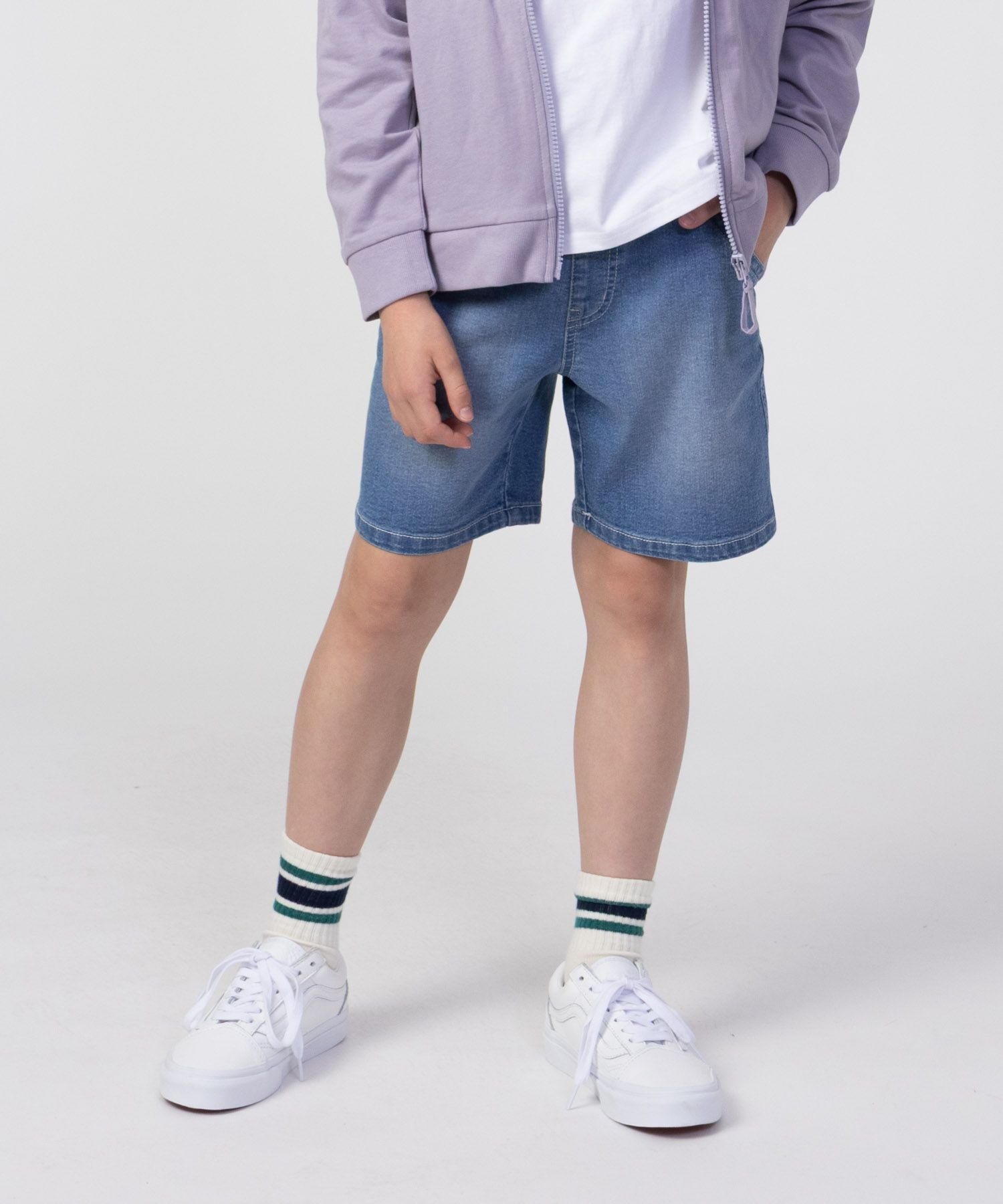 NAVY ドロストデニムパンツ キッズ