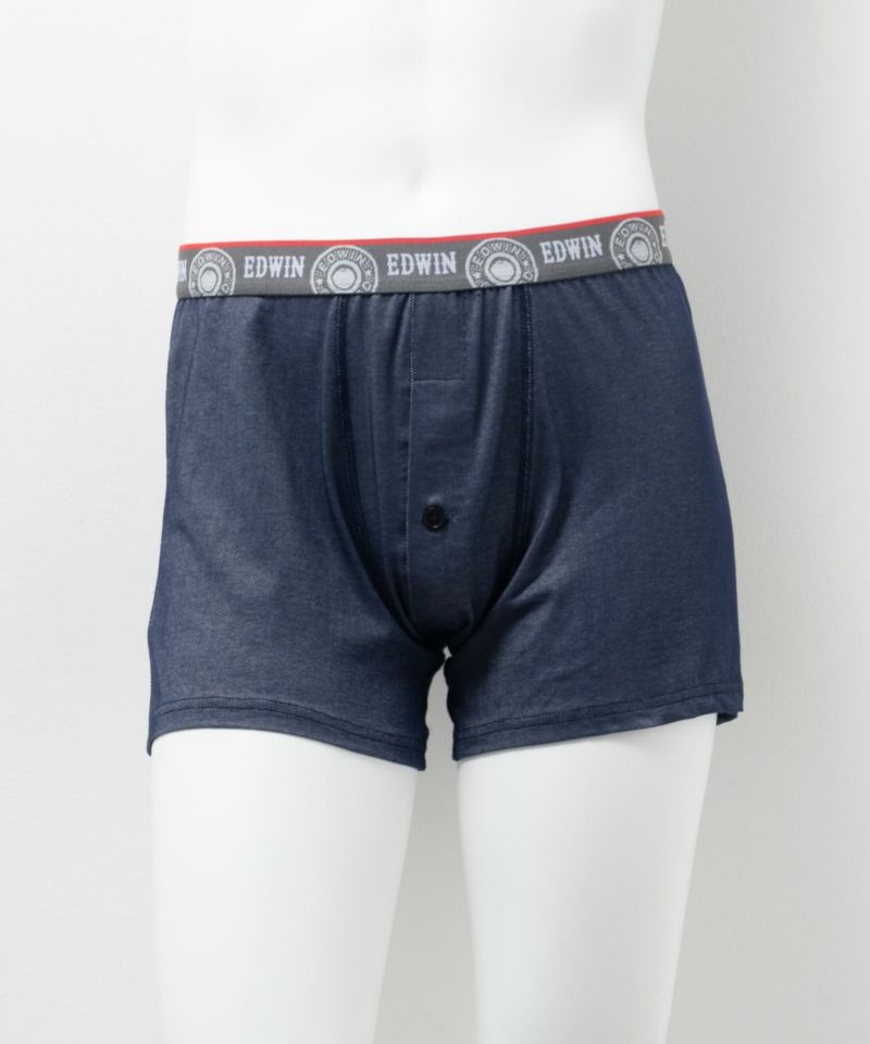 EDWIN  デニム調ニットトランクス メンズ ネコポス 対応商品商品画像-1