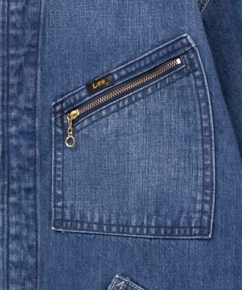 Lee ダンガリーズ デニムジャケット メンズ ストライプ　M 試着のみ lm7238-2.jpg