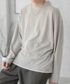 URBAN COLLECTION 梨地フェイクレイヤード長袖Tシャツ メンズ