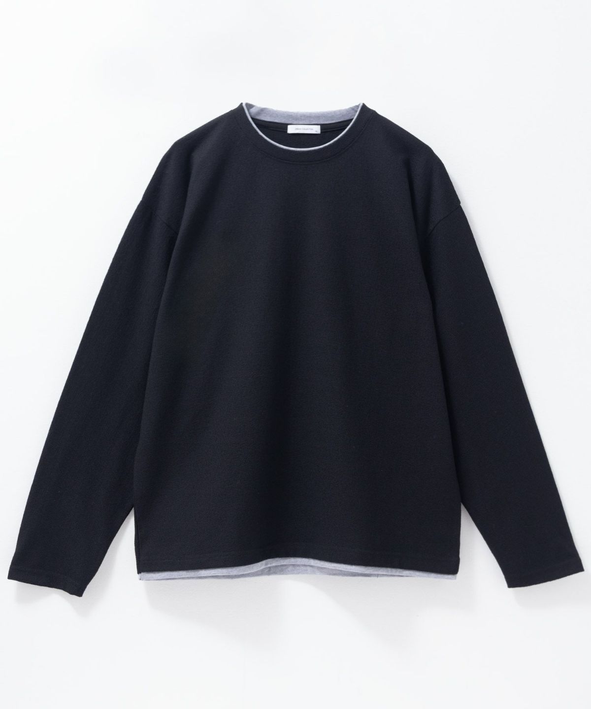 URBAN COLLECTION 梨地フェイクレイヤード長袖Tシャツ メンズ