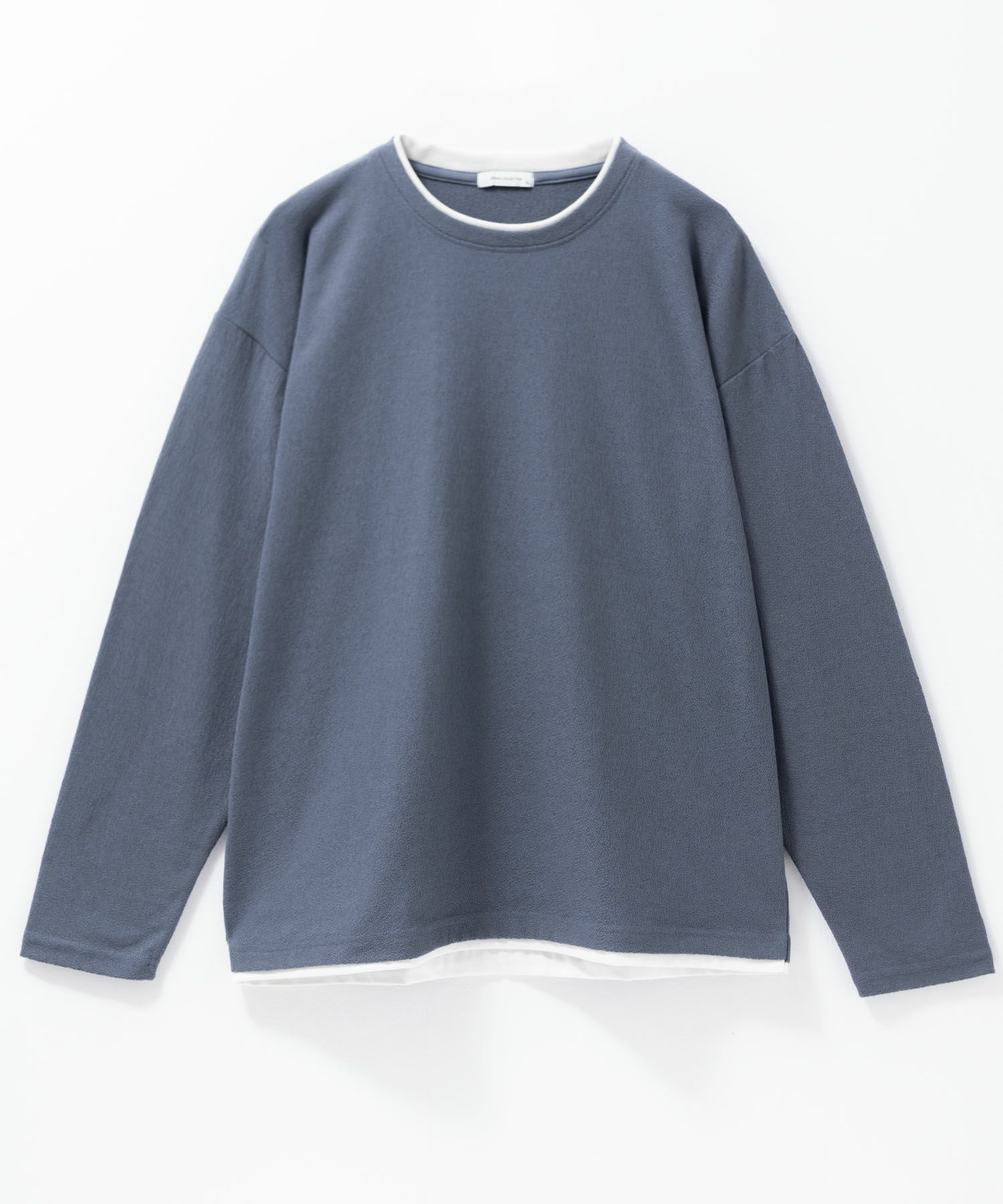 URBAN COLLECTION 梨地フェイクレイヤード長袖Tシャツ メンズ