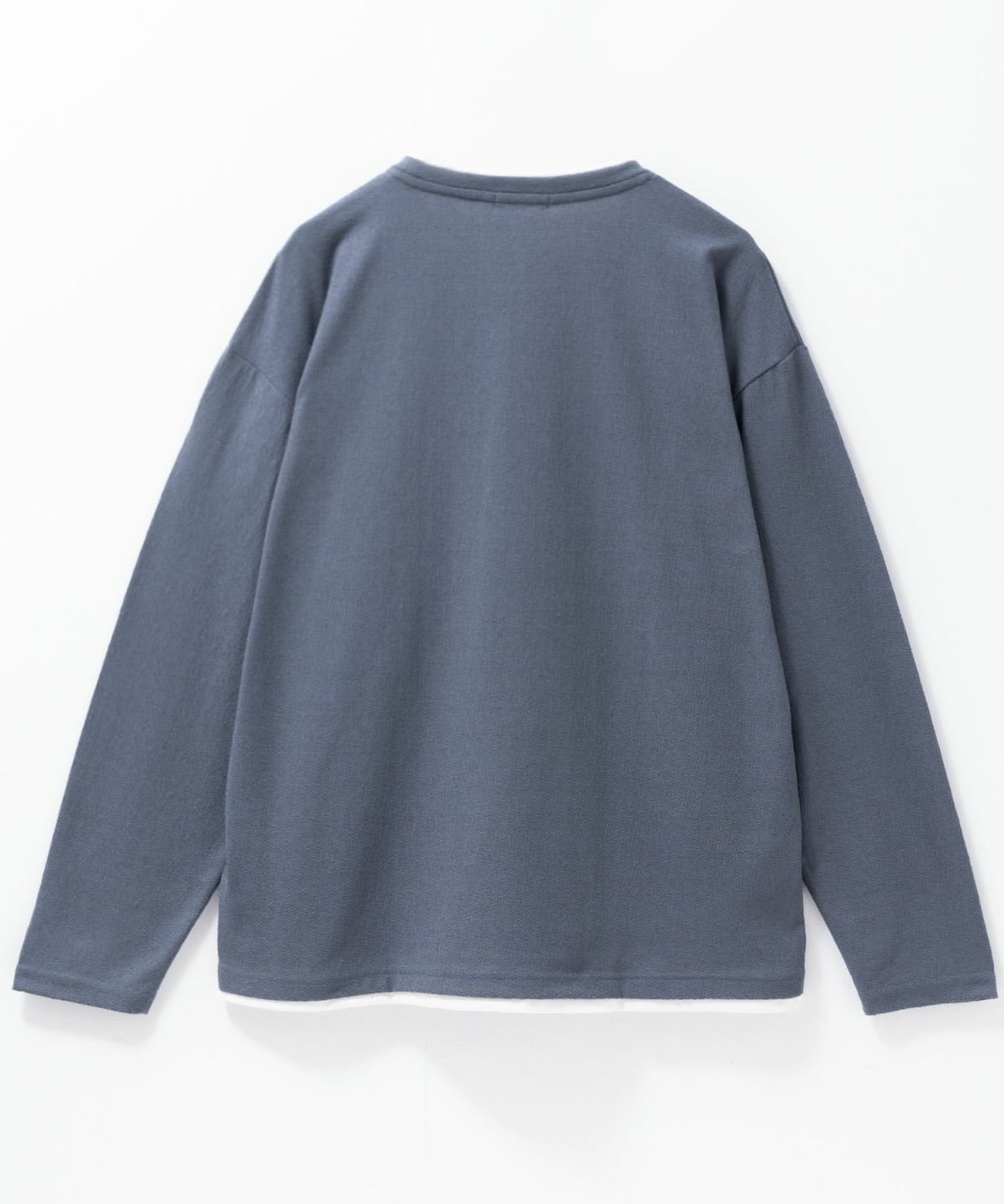 URBAN COLLECTION 梨地フェイクレイヤード長袖Tシャツ メンズ