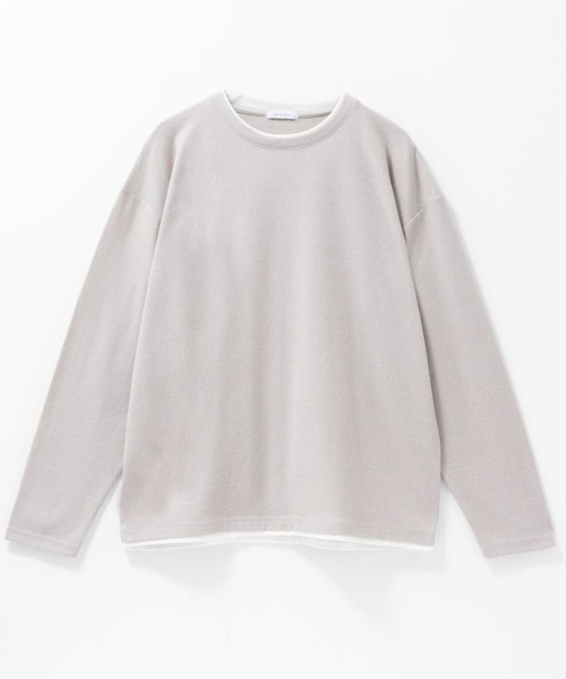 URBAN COLLECTION 梨地フェイクレイヤード長袖Tシャツ メンズ商品画像-22