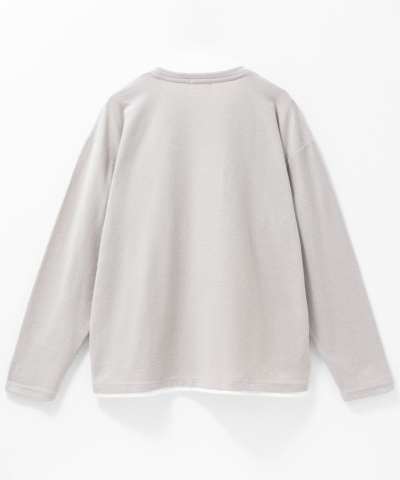 URBAN COLLECTION 梨地フェイクレイヤード長袖Tシャツ メンズ商品画像-23