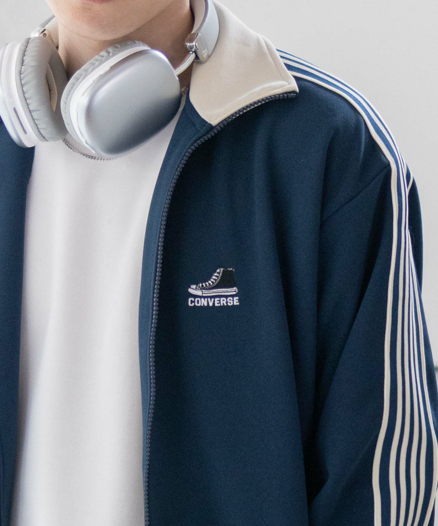 CONVERSE ポンチ素材 トラックジャケット メンズ商品画像-6