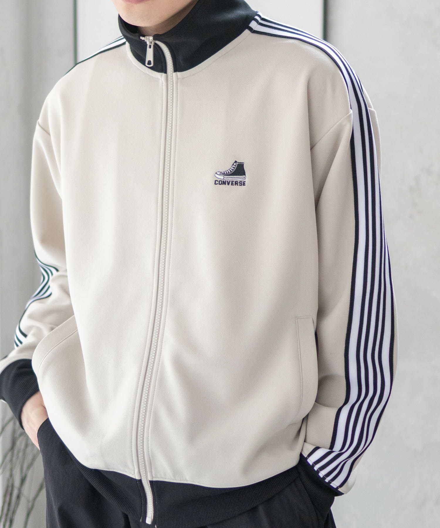 CONVERSE  ポンチ素材 トラックジャケット メンズ商品画像-14