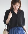 nAvy SARARI ウェーブスキッパーシャツ レディース