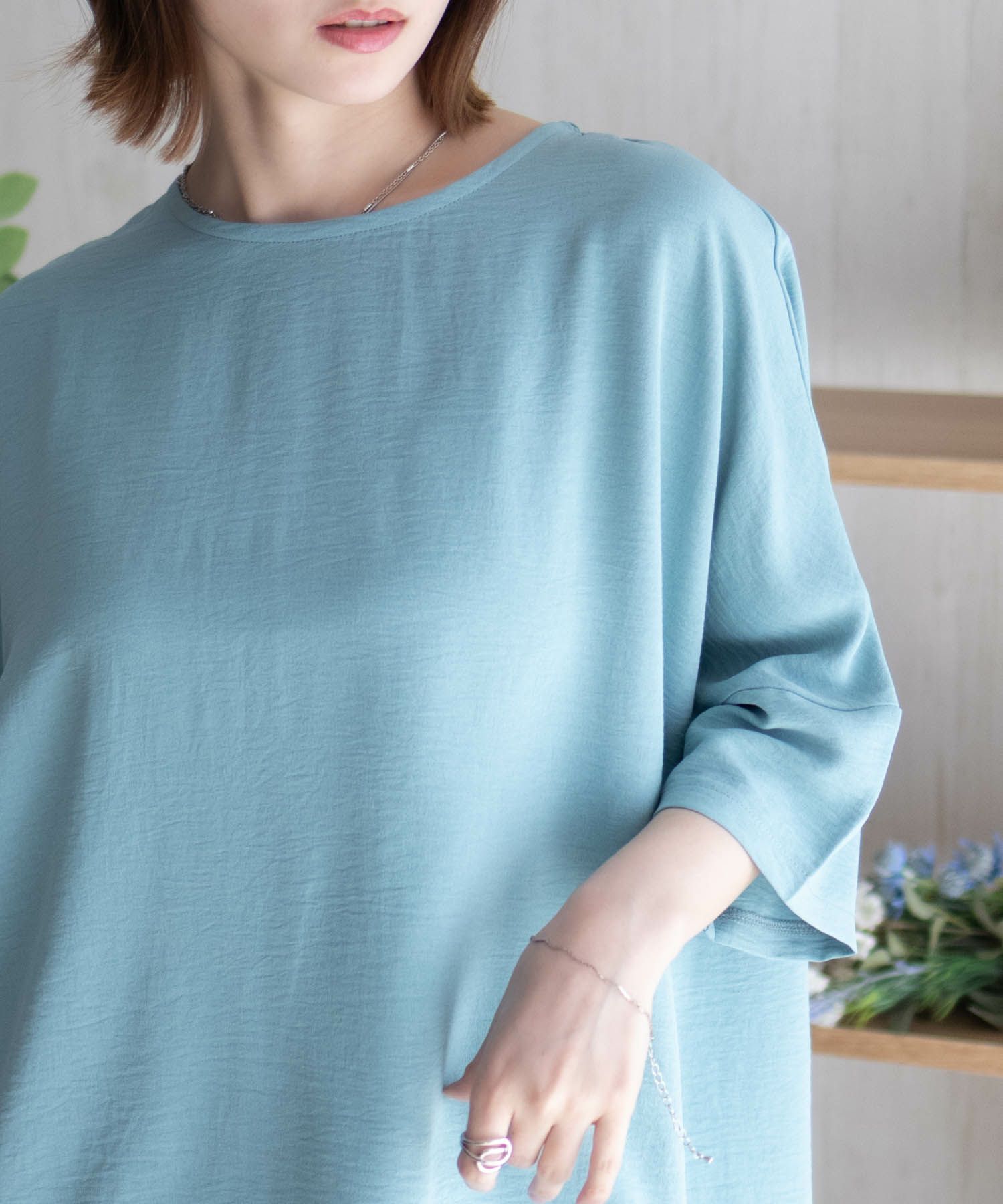 nAvy SARARI ウェーブバックタックプルオーバー レディース ネコポス 対応商品