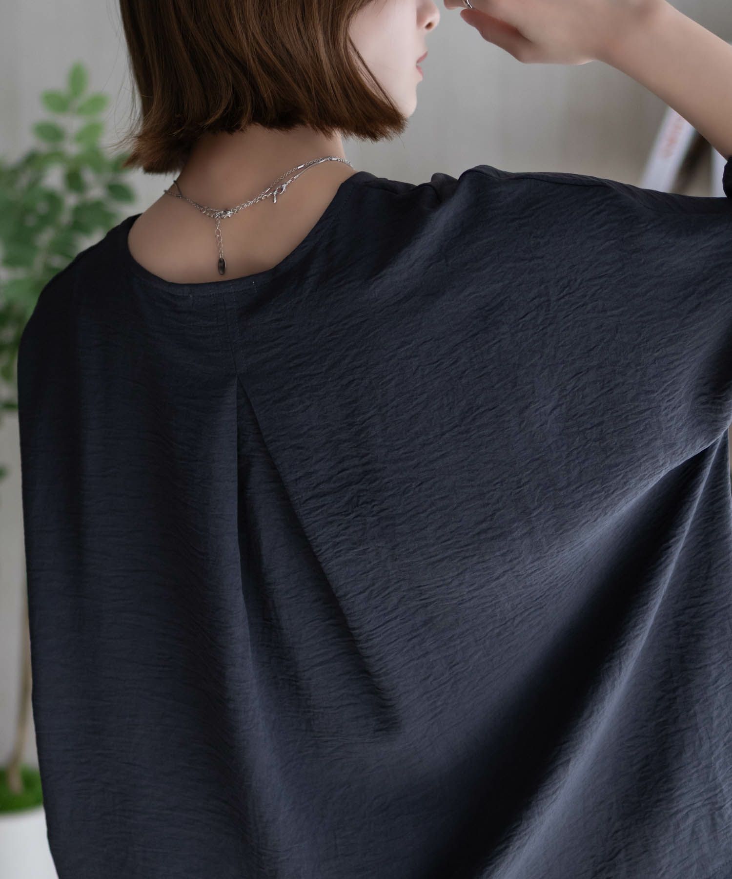 nAvy SARARI ウェーブバックタックプルオーバー レディース ネコポス 対応商品