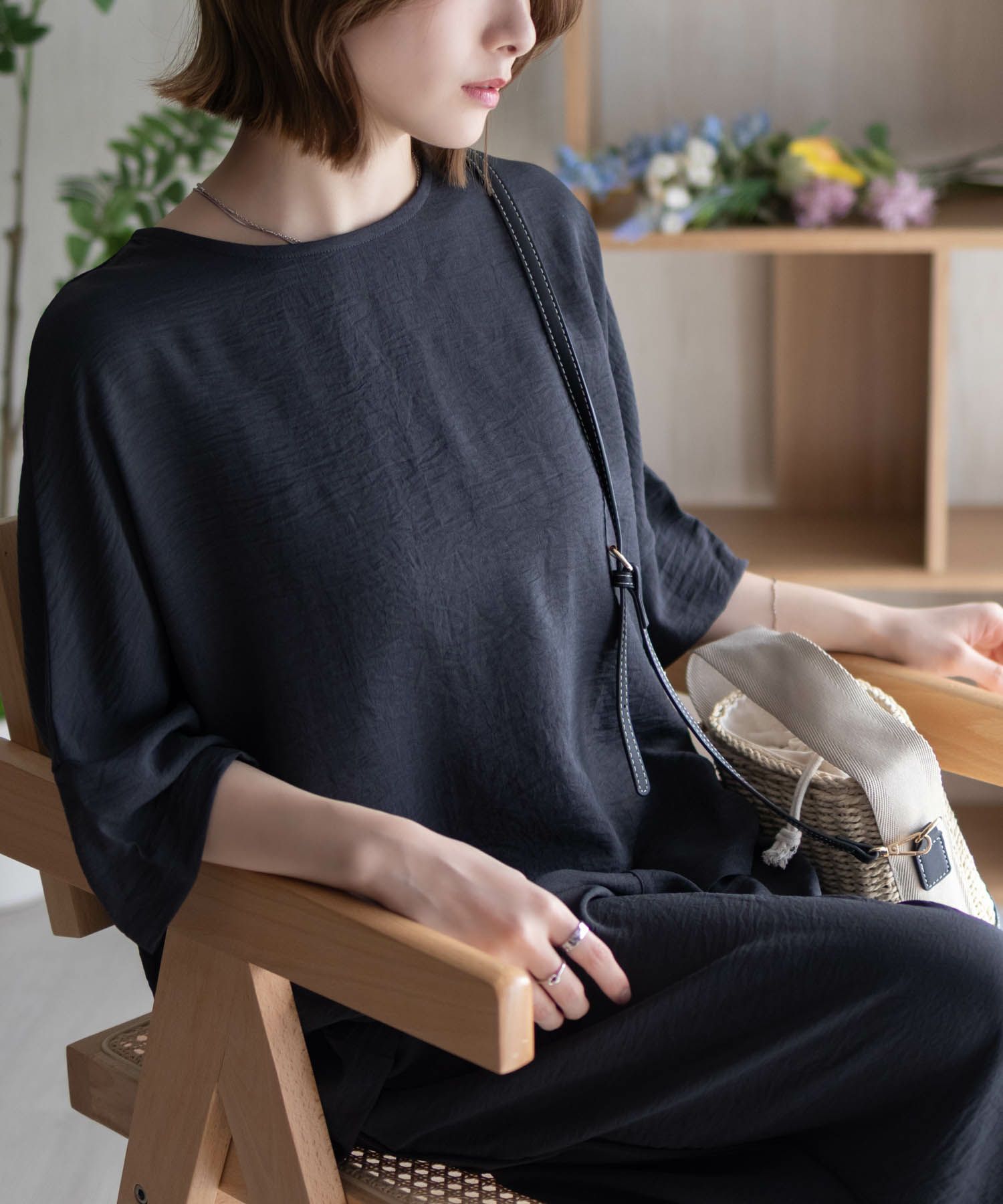 nAvy SARARI ウェーブバックタックプルオーバー レディース メール便 対応商品商品画像-14