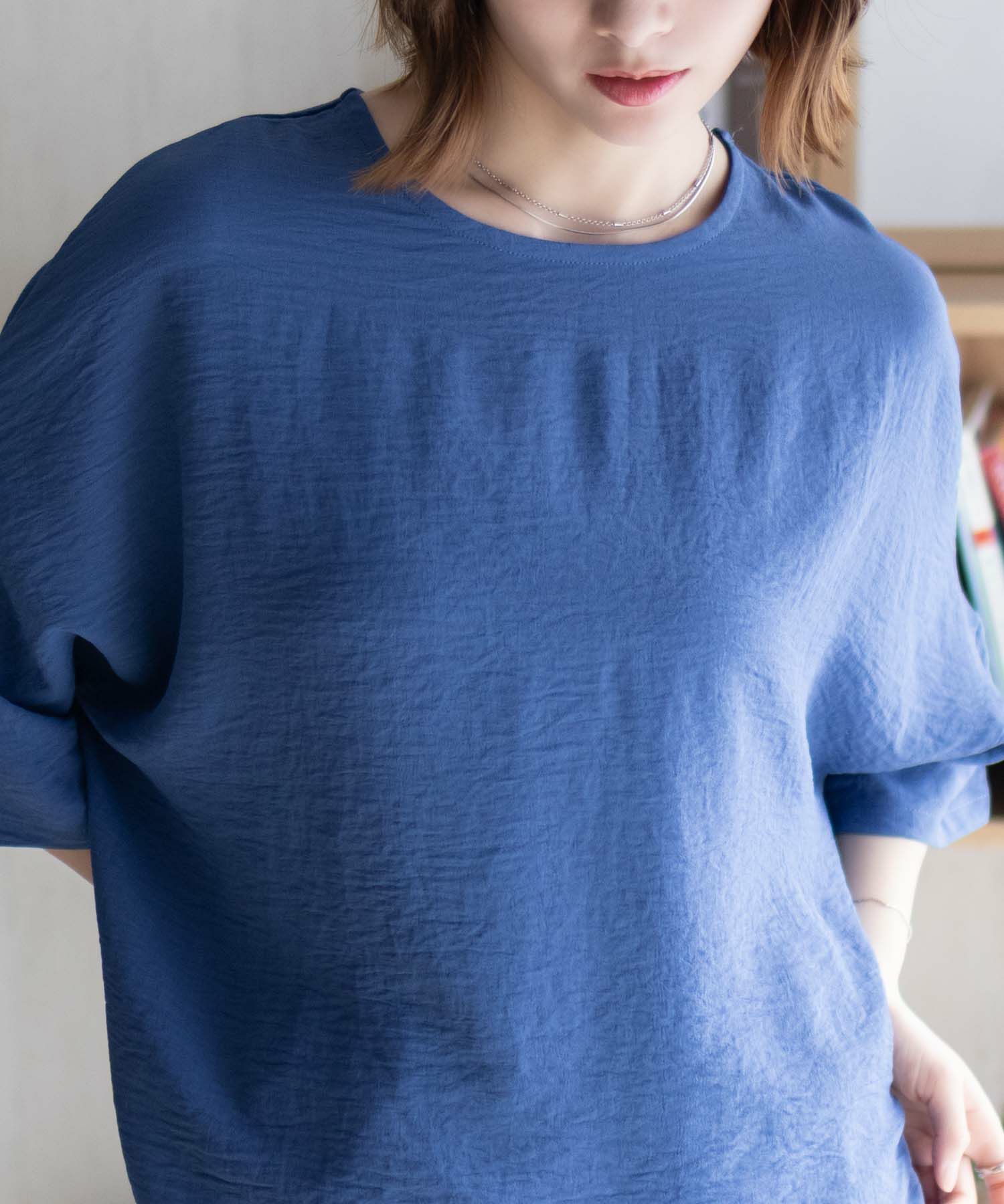 nAvy SARARI ウェーブバックタックプルオーバー レディース ネコポス 対応商品