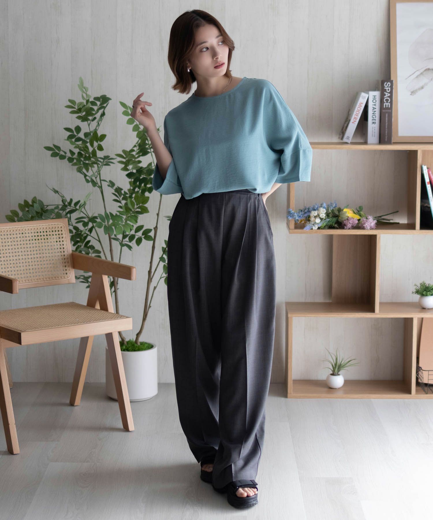 nAvy SARARI  ウェーブバックタックプルオーバー レディース メール便 対応商品商品画像-27