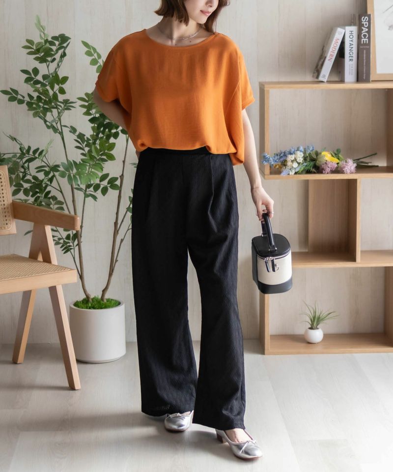 nAvy SARARI ウェーブサテンドルマンプルオーバー レディース メール便 対応商品商品画像-11